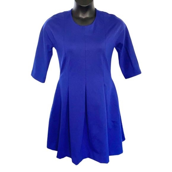 Vintage Gap Blue MIDI Pleated Dress - Picture 12 of 12